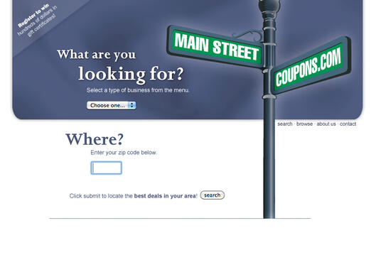 Main Street Coupons Site